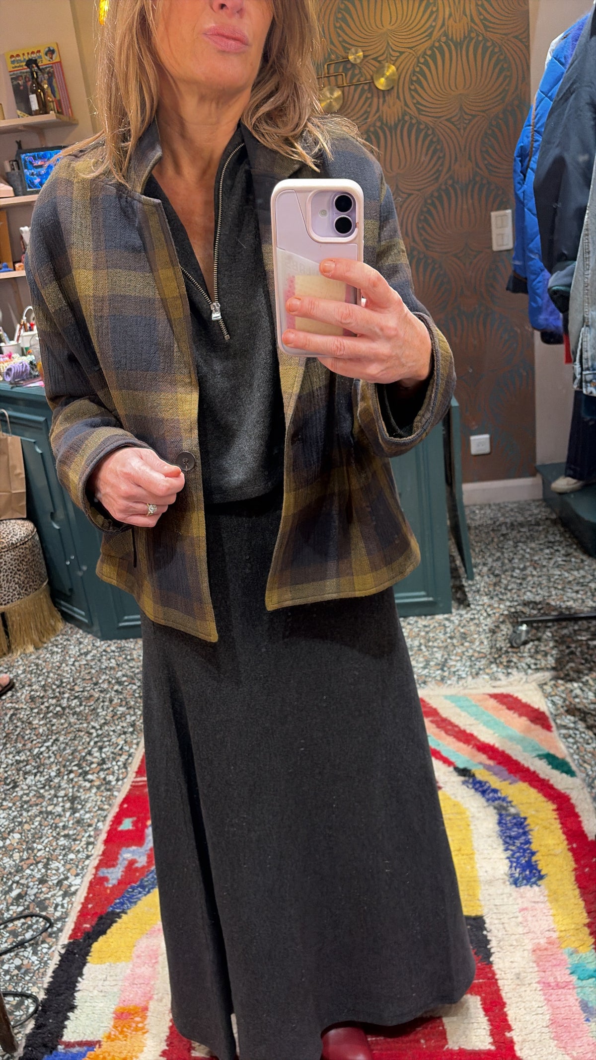 BLAZER (W26N1759) cheque Penn & Ink