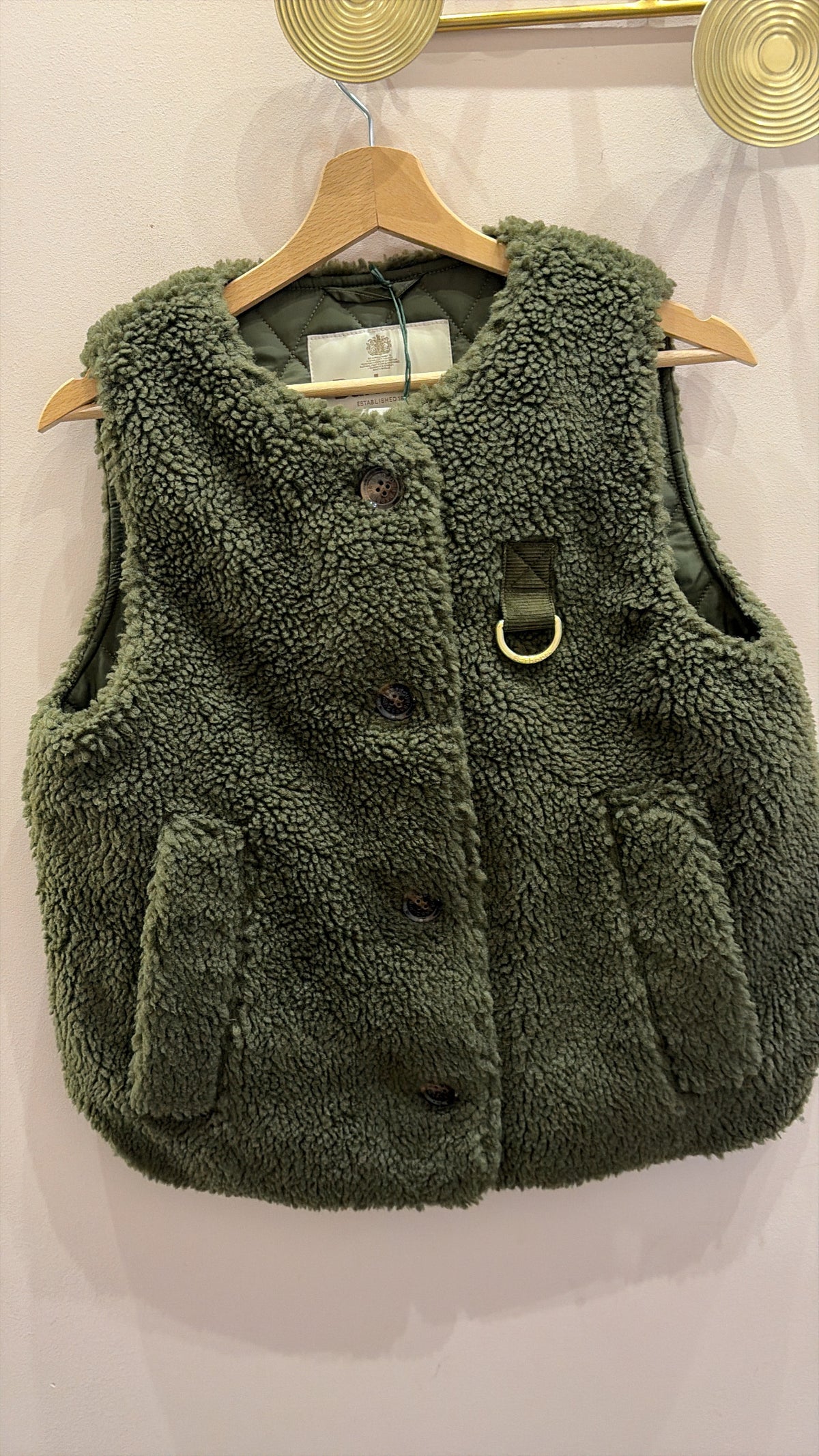 Gilet Bowes kaki Barbour