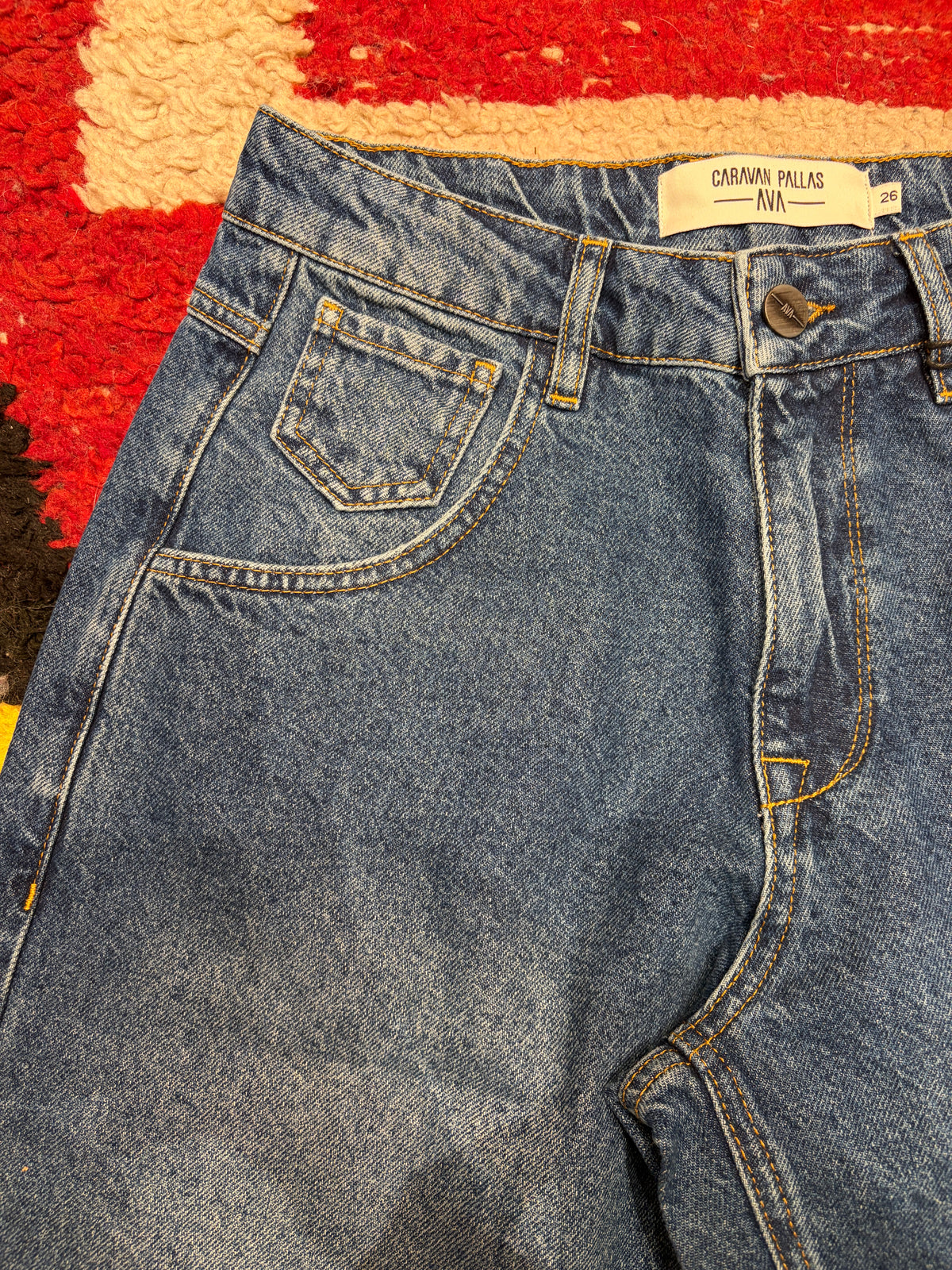 Jeans barrel Métis Lio medium blue Caravan Pallas