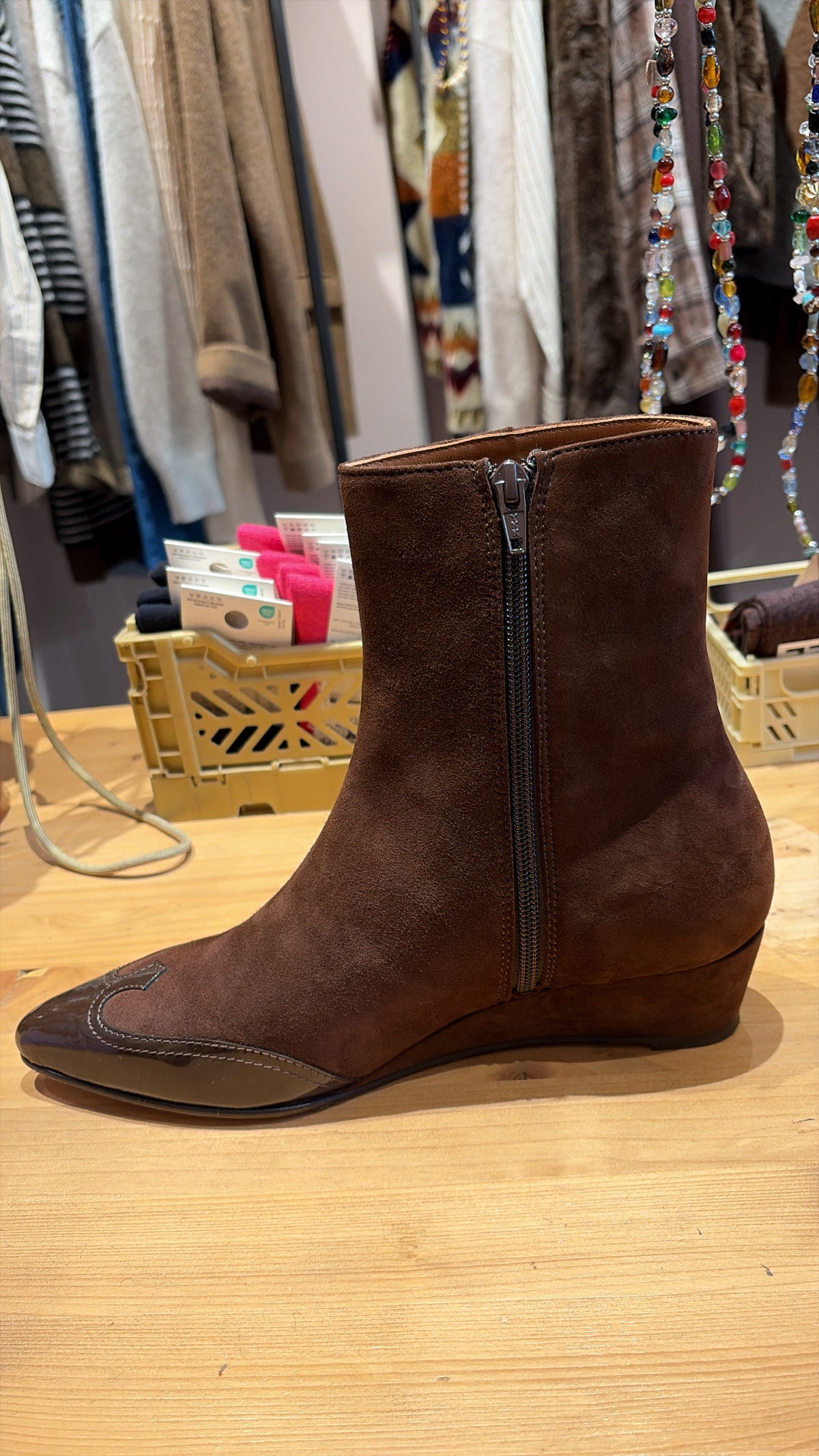 Bottines Joan moka Socque